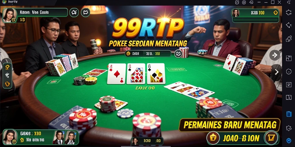 Screenshot gameplay 99RTP yang menunjukkan aksi seru dalam permainan Poker.