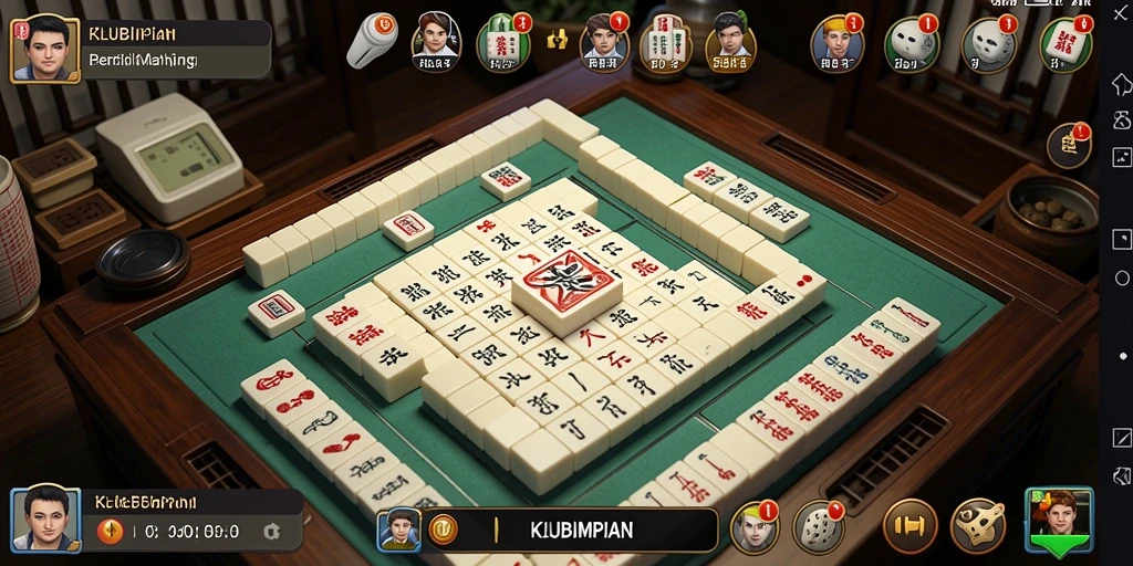 Tampilan menarik dari gameplay Mahjong yang menyenangkan.