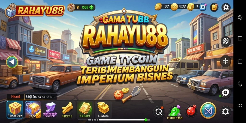 Tampilan gameplay RAHAYU88 dengan aktivitas bisnis yang dinamis.
