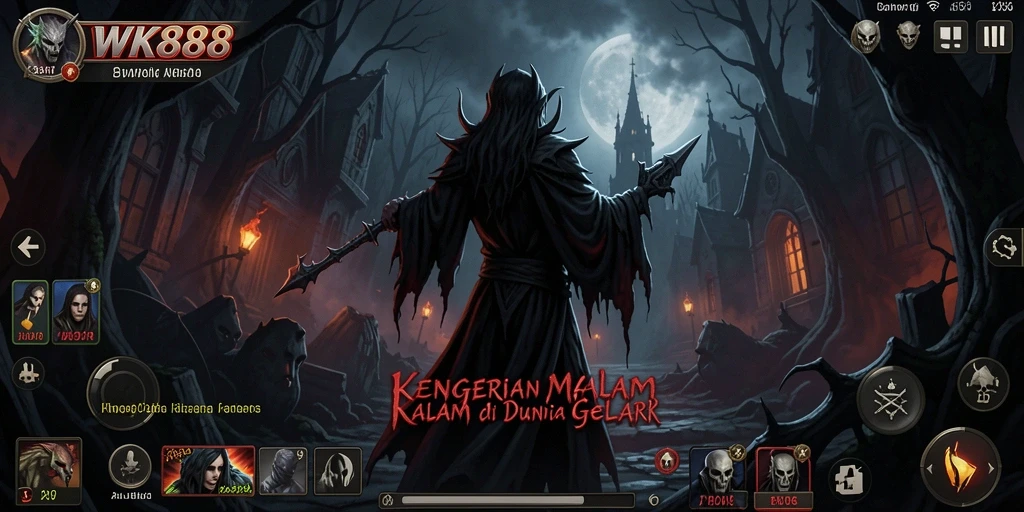 Tampilan gameplay menegangkan dan menakutkan dari WK888.